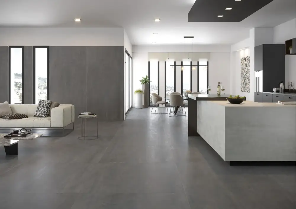 carrelage-interieur-aspect -béton-ciré